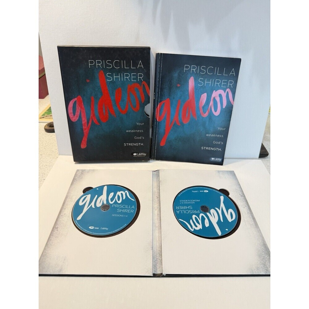 Priscilla Shirer Gideon DVD Book Set Leader Kit Your Weakness God's Strength